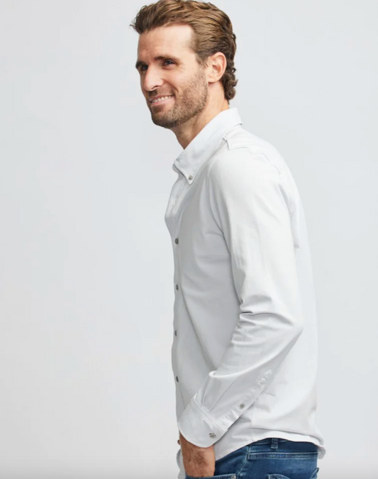 Easy Mondays LS Jersey Button Down Cloud SS24