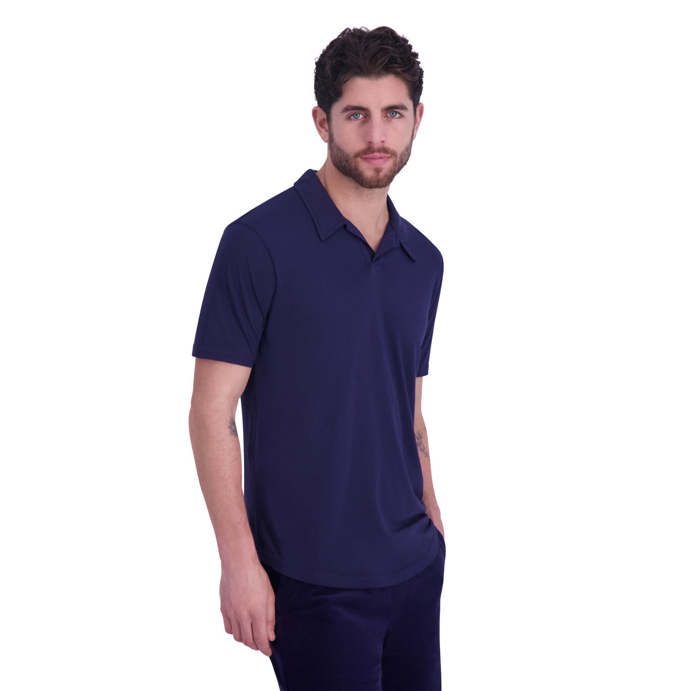 Goodlife Johnny Collar Polo Navy