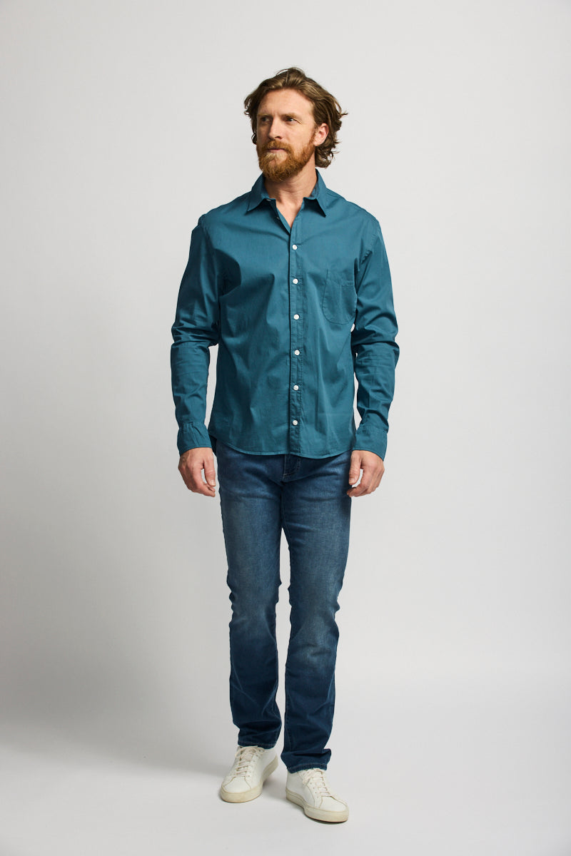 Easy Mondays Poplin Button up FW24 Vintage Navy