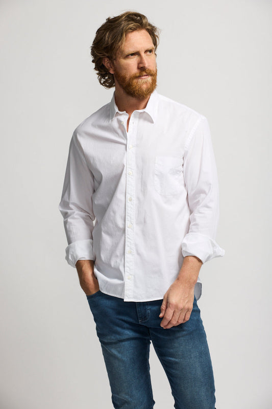 Easy Mondays Poplin Button up White FW24