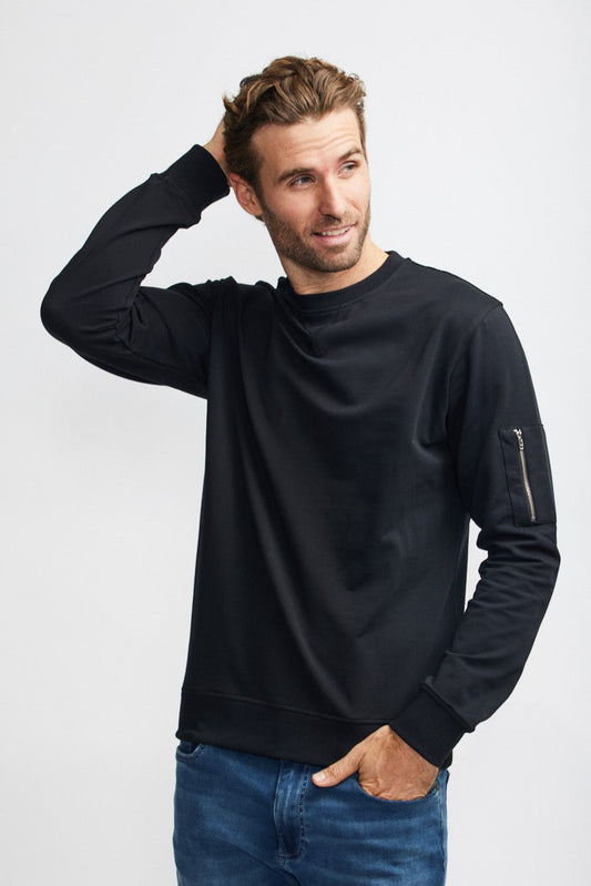 Easy Mondays Crew Neck Sweatshirt Black