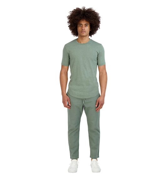 Goodlife Triblend Scallop Crew Laurel Wreath