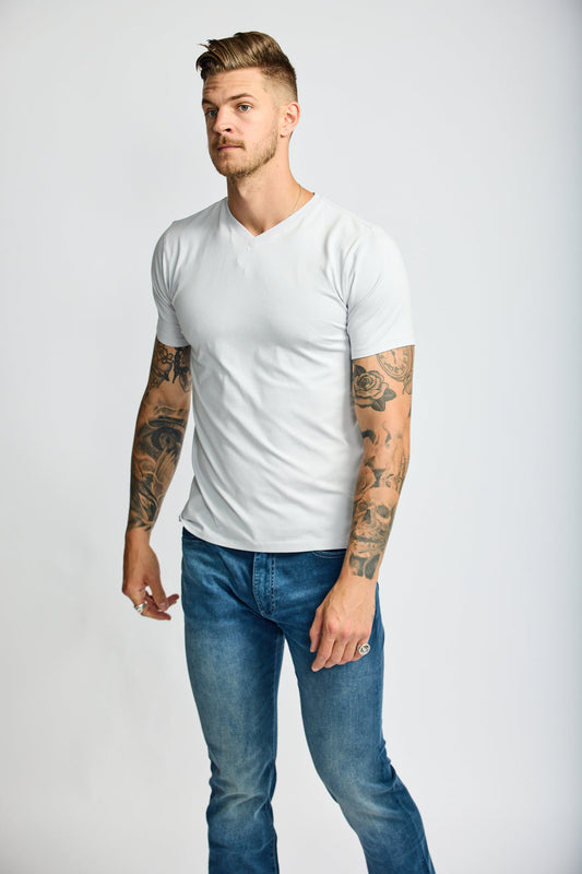 Easy Mondays CORE V Neck Cloud