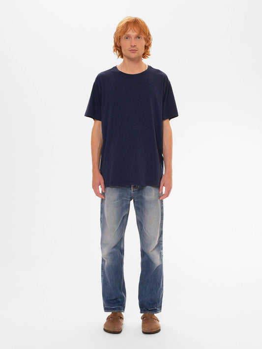 Nudie Roffe T-Shirt French Blue