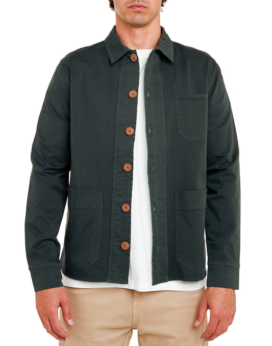 Pull-in Veste Worker Deep Forest